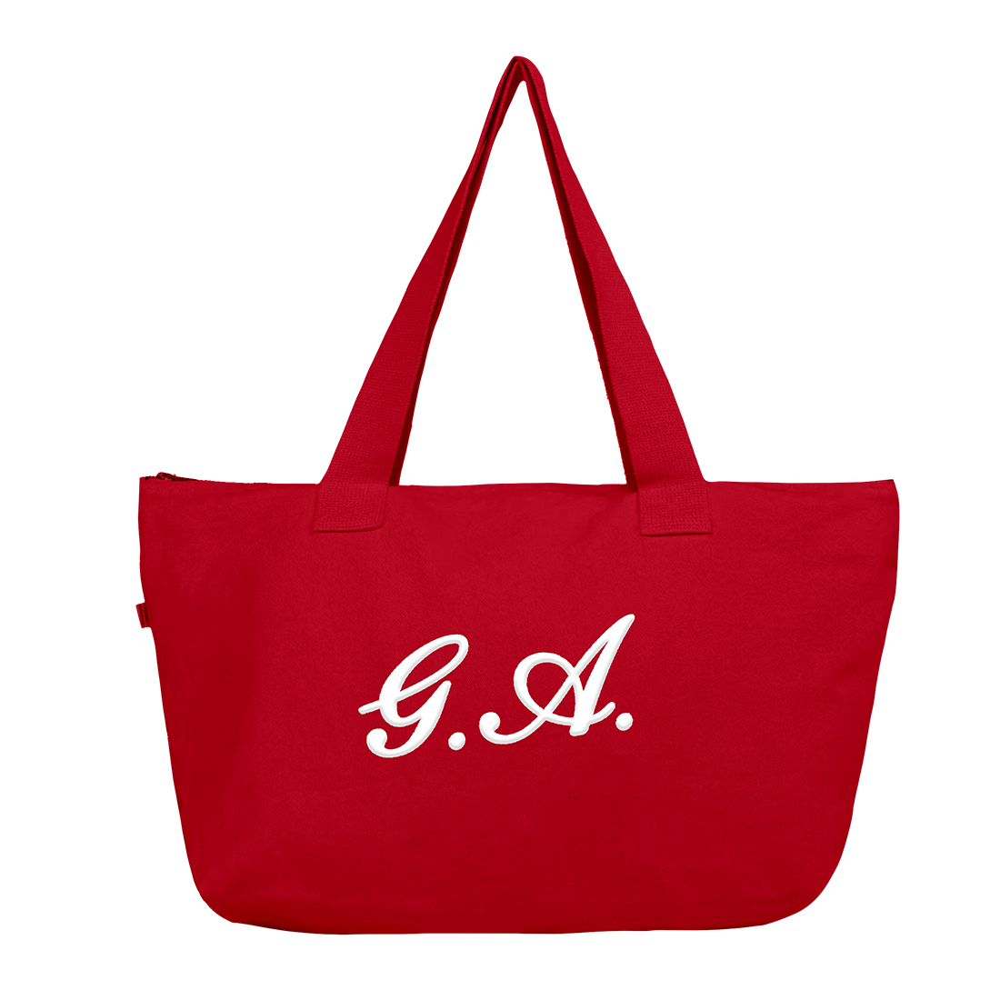 Red tote bag shop