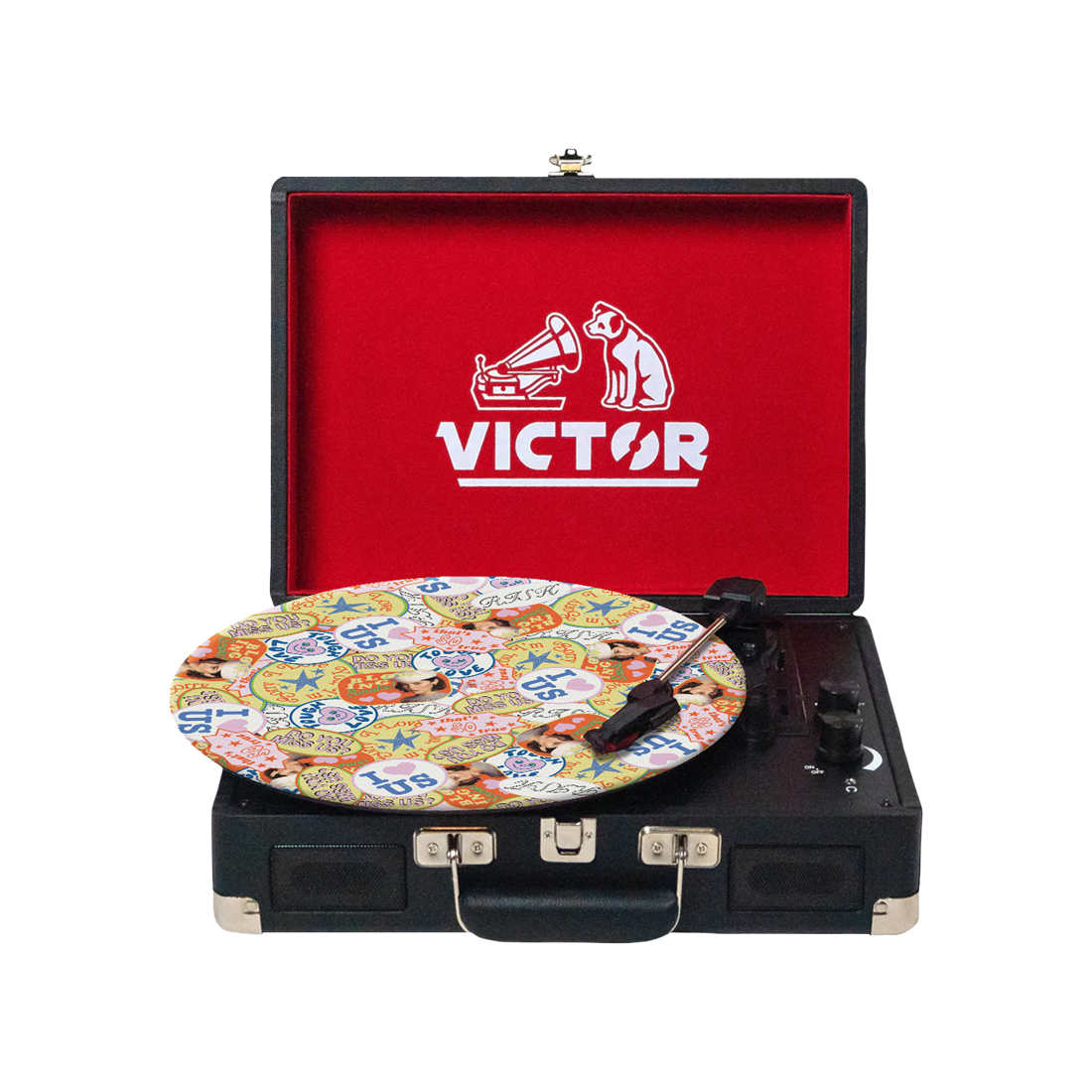 The Secret of Us Record Player open