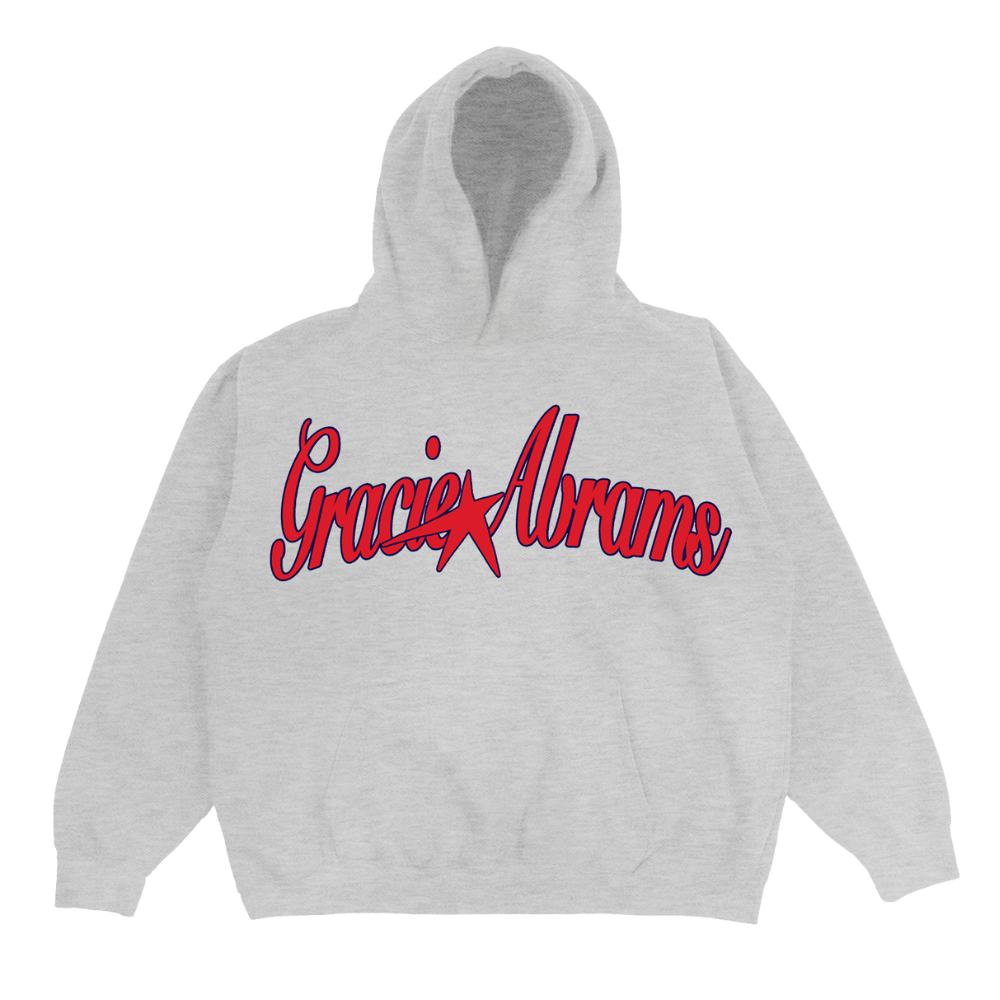 TSOU Deluxe Heather Grey Star Hoodie Gracie Abrams Official Store