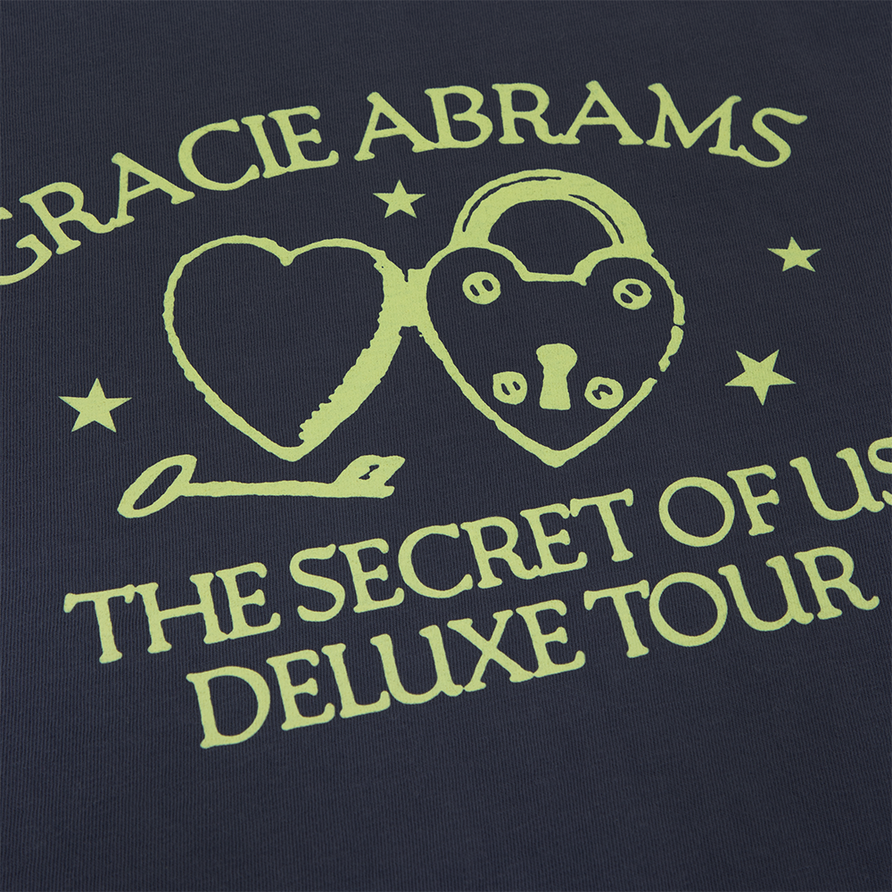 “The Secret of Us” Navy Locket T-Shirt Detail