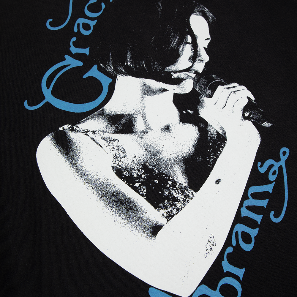 Gracie Black Silhouette Popup T-Shirt Front Detail