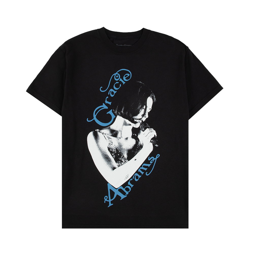 Gracie Black Silhouette Popup T-Shirt Front