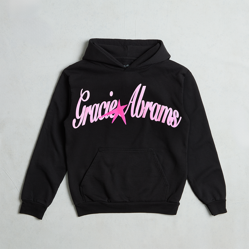 Gracie Abrams Black Star Hoodie front