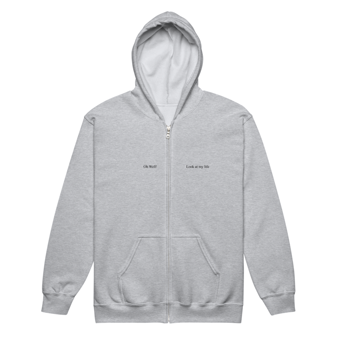Daughter from Hell Tracklist Zip-Up Hoodie Front 