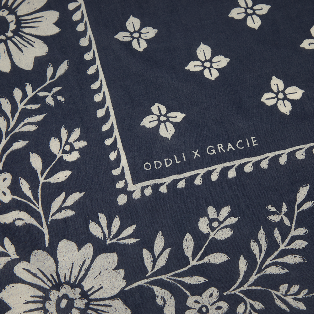 Gracie x Oddli Navy Bandana