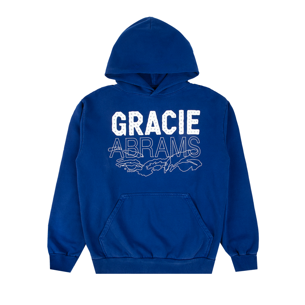 Gracie Abrams Letter Repeat Navy Unisex Hoodie - Gracie Abrams Gracie Abrams Letter Repeat Navy Unisex Hoodie - Gracie Abrams