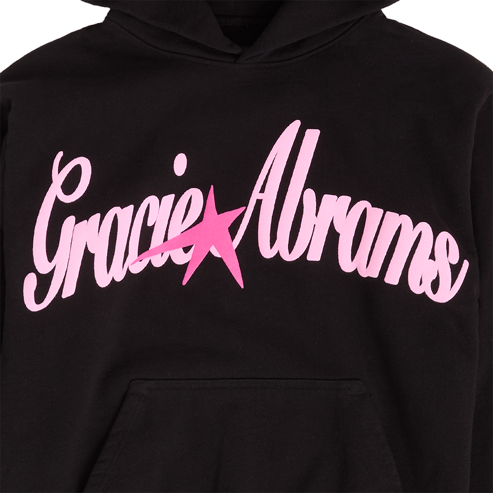 Gracie Abrams Black Star Hoodie Print