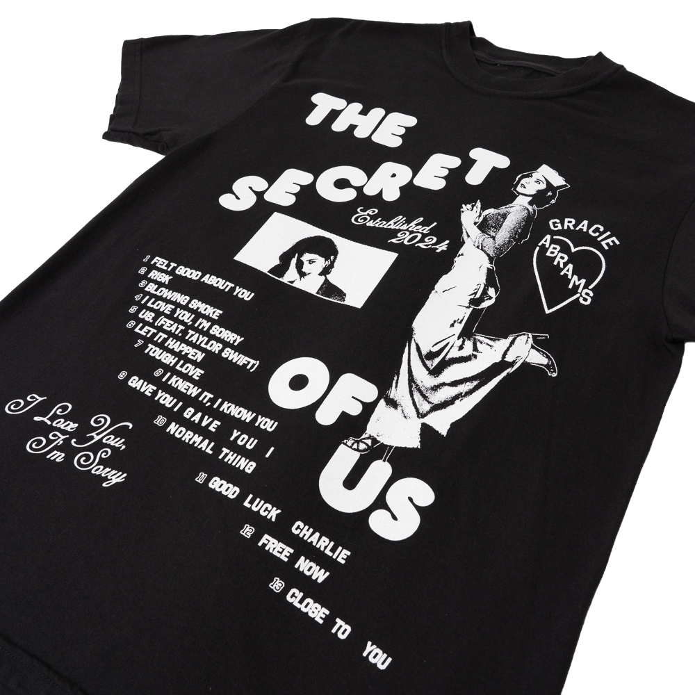 The Secret of Us Graphic Black T-Shirt