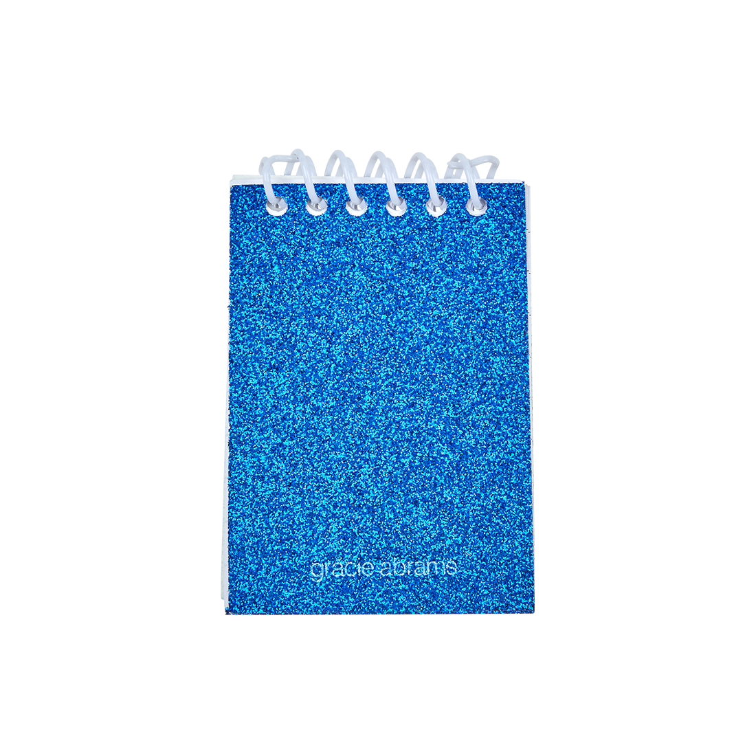 Secrets Blue Glitter Mini Notepad Back