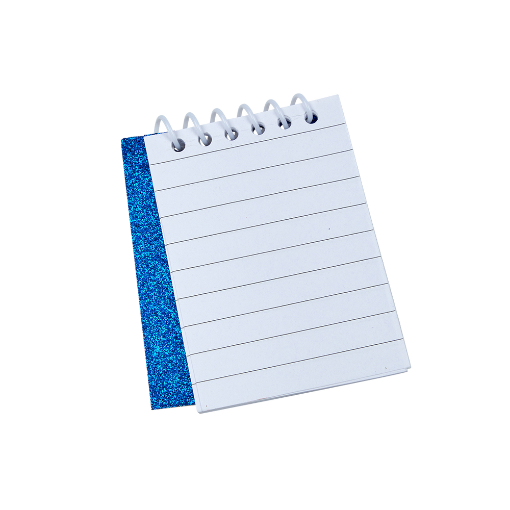 Secrets Blue Glitter Mini Notepad Gracie Abrams Official Store