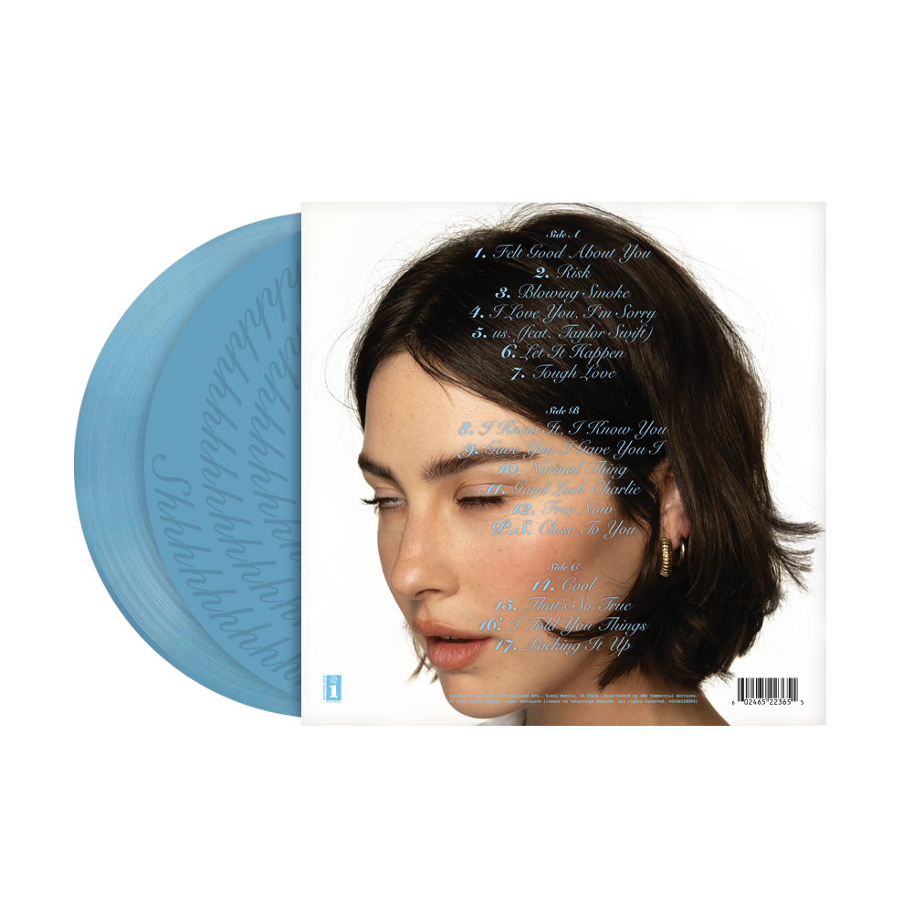 The Secret of Us Deluxe Transparent Blue Vinyl (Signed) back