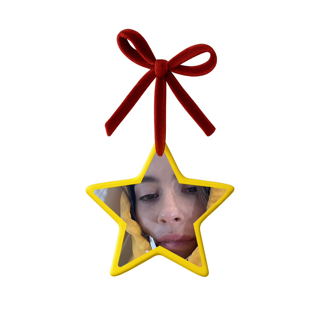 I Love You, I’m Sorry Ceramic Star Ornament front