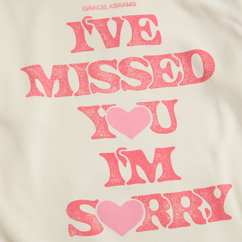 i've missed you, i'm sorry hoodie back detail
