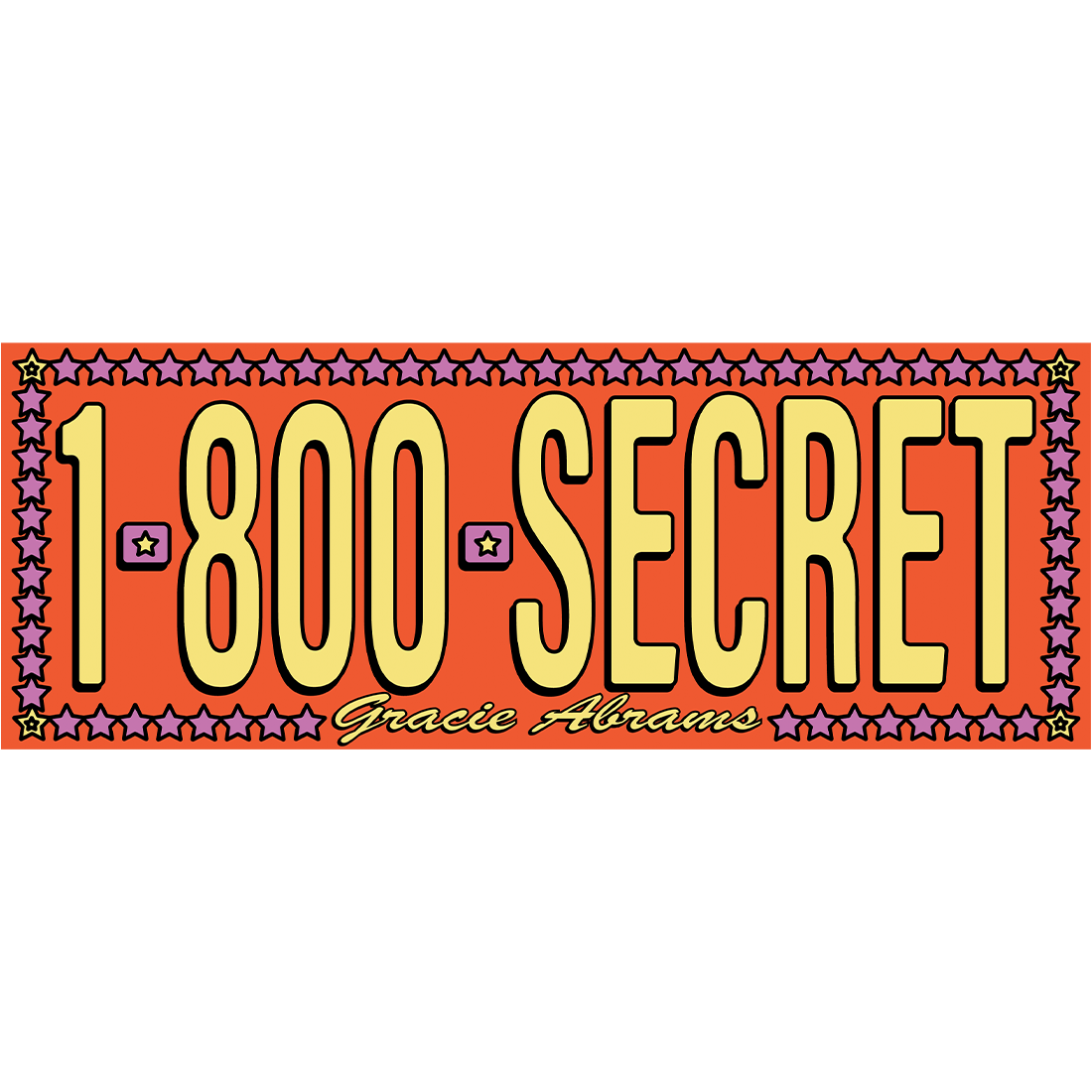 The Secret of Us Bumper Sticker Set-of-4 - Orange