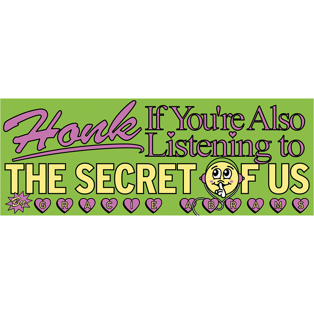 The Secret of Us Bumper Sticker Set-of-4 - Green