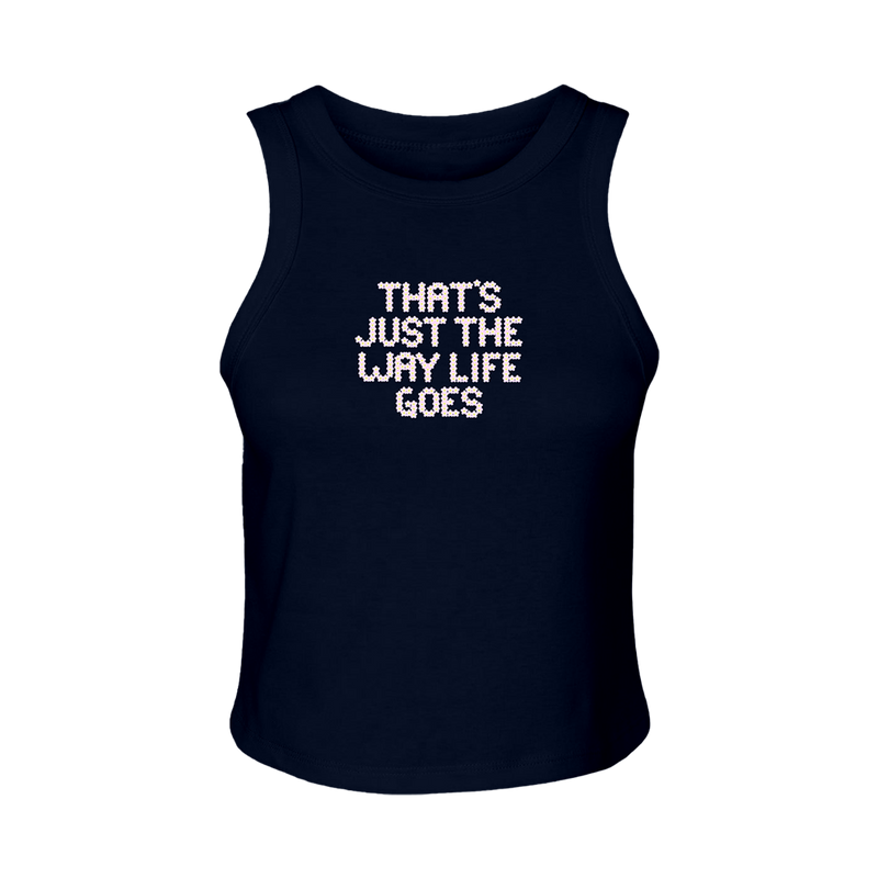 Navy That's Just The Way Life Goes Ribbed Tank - Gracie Abrams Official 