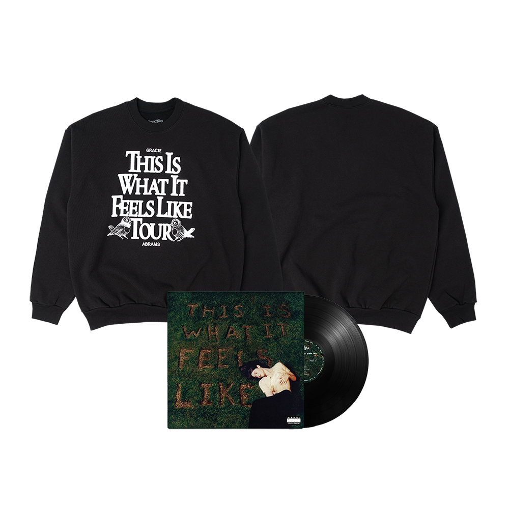 This Is What It Feels Like Black Tour Crewneck + Vinyl