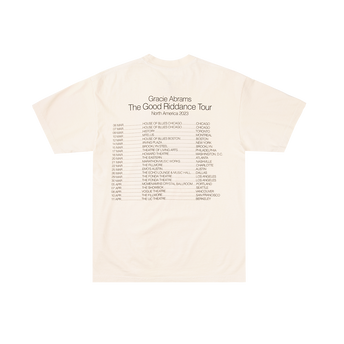 Good Riddance Tour Album Cover Cream T-Shirt Back